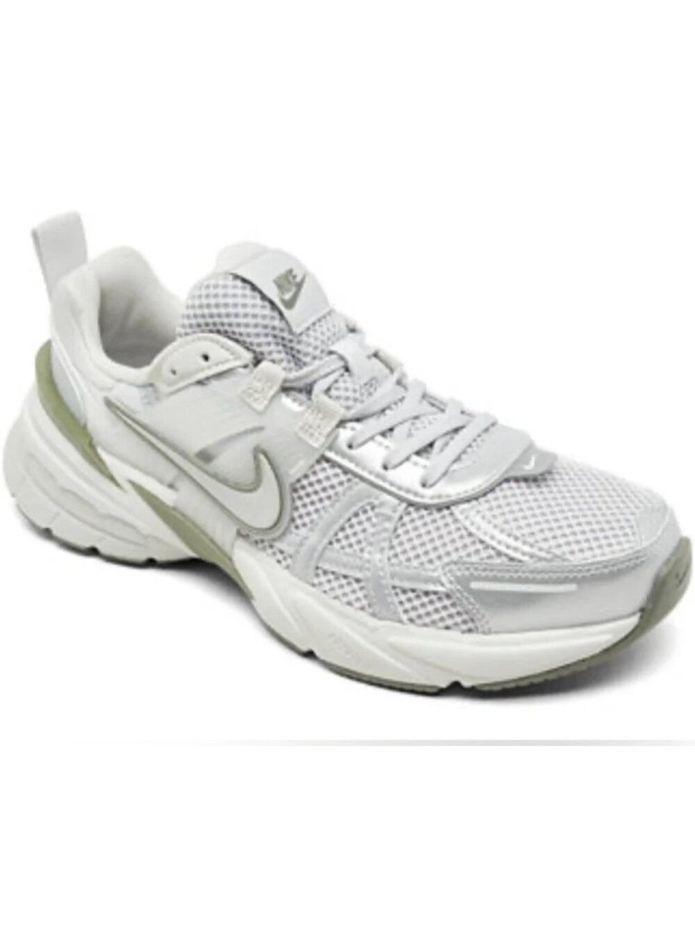 NIB Nike Womens V2K Run Sneaker US 6 EU 36.5 Photon Dust Light Silver